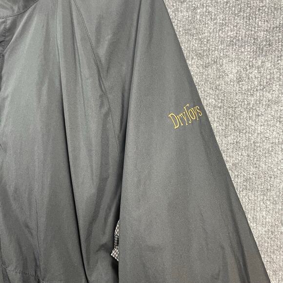 DryJoys by FootJoys Full Zip Jacket Men's XL Black/Houndstooth Rain/Wind Breaker - Picture 2 of 11